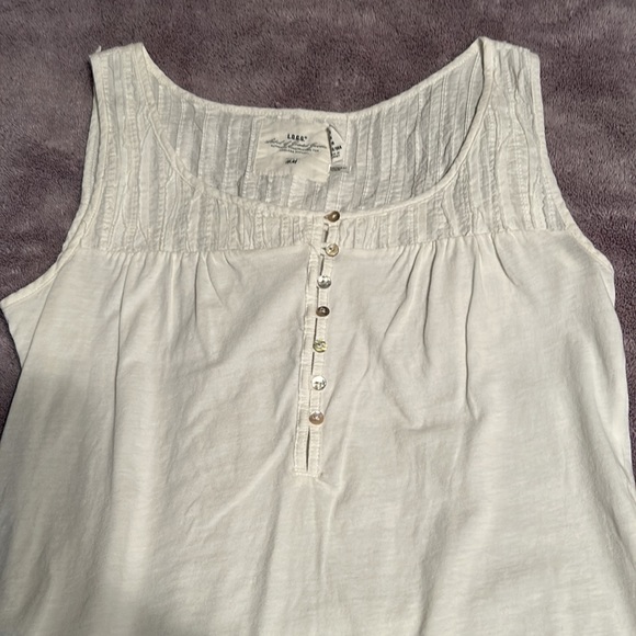 Old Navy Woman’s off white cotton tank top. Size medium. - Picture 1 of 8